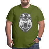Vintage Bear Style Big Size Men's T-shirt