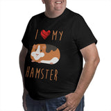 I Love My Hamster Big Size Men's T-shirt