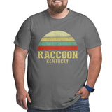 Vintage Retro Raccoon Kentucky Big Size Men's T-shirt