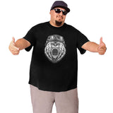 Vintage Bear Style Big Size Men's T-shirt