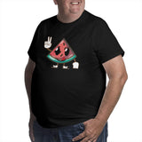 Kawaii Funny Watermelon Fruit Big Size Men's T-shirt