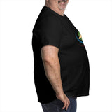 Kangaroo Jumping Swirl Big Size Men's T-shirt