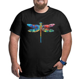 Dragonfly Colorful Big Size Men's T-shirt
