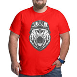 Vintage Bear Style Big Size Men's T-shirt