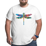 Dragonfly Colorful Big Size Men's T-shirt