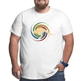 Kangaroo Jumping Swirl Big Size Men's T-shirt