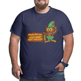 Woodsy Owl Says Give A Hoot Don't Pollute Big Size Men's T-shirt