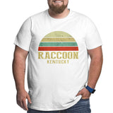 Vintage Retro Raccoon Kentucky Big Size Men's T-shirt