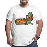 Woodsy Owl Says Give A Hoot Don't Pollute Big Size Men's T-shirt