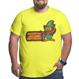 Woodsy Owl Says Give A Hoot Don't Pollute Big Size Men's T-shirt