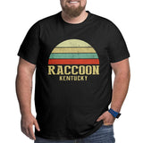 Vintage Retro Raccoon Kentucky Big Size Men's T-shirt