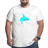 Vintage Sharks Will Kill You Funny Sarcasm Big Size Men's T-shirt