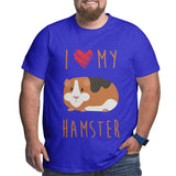 I Love My Hamster Big Size Men's T-shirt