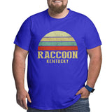 Vintage Retro Raccoon Kentucky Big Size Men's T-shirt