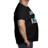 Vintage Sharks Will Kill You Funny Sarcasm Big Size Men's T-shirt