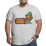 Woodsy Owl Says Give A Hoot Don't Pollute Big Size Men's T-shirt