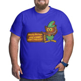 Woodsy Owl Says Give A Hoot Don't Pollute Big Size Men's T-shirt