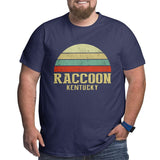 Vintage Retro Raccoon Kentucky Big Size Men's T-shirt