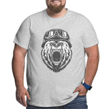 Vintage Bear Style Big Size Men's T-shirt