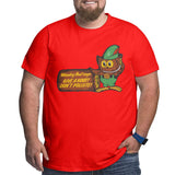 Woodsy Owl Says Give A Hoot Don't Pollute Big Size Men's T-shirt